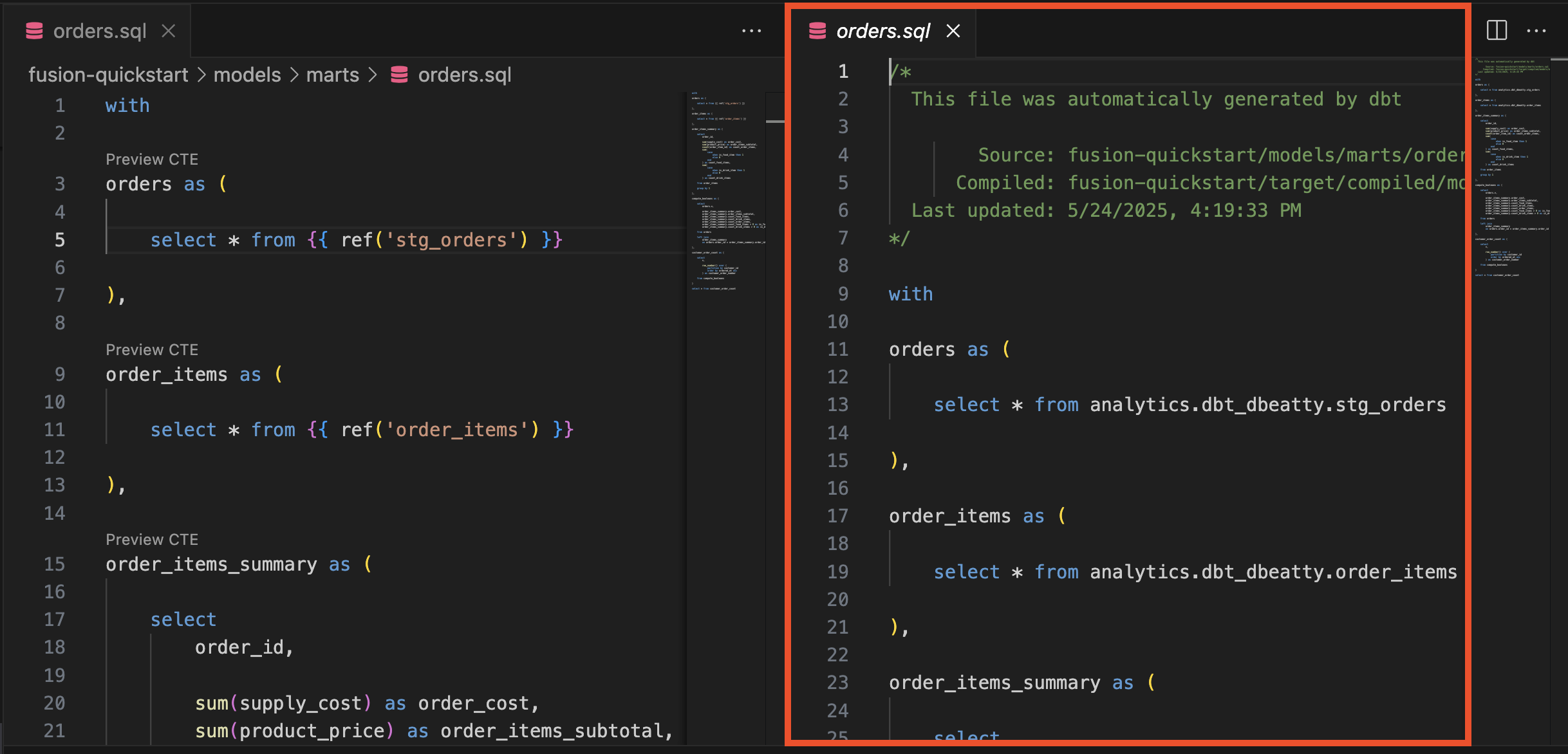 Compile File results. Compile File results.